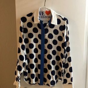 Polka dot blouse